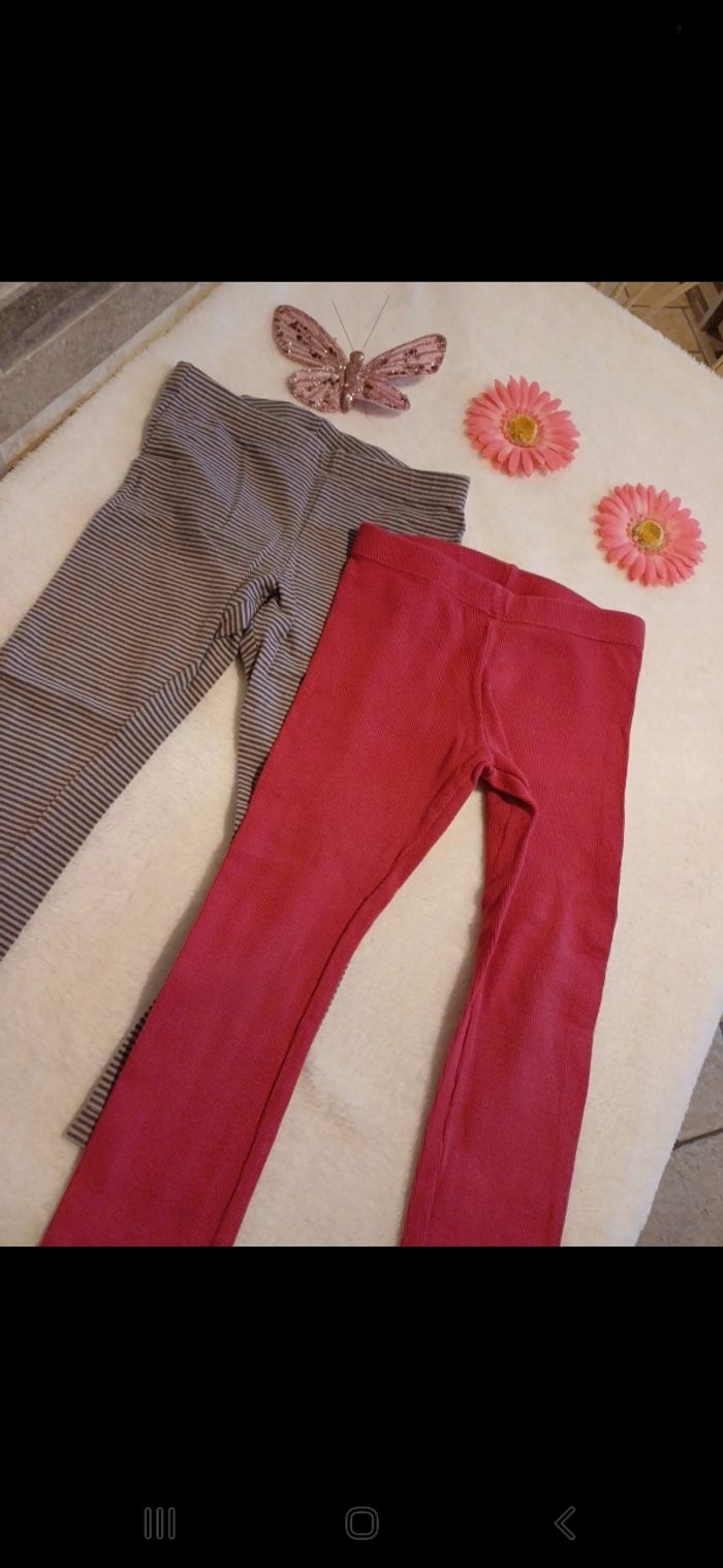 Lot de 2 leggings fille taille 4 ans
