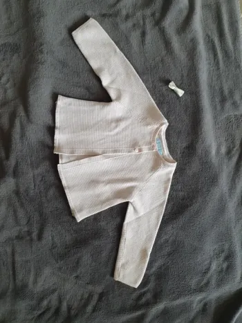 Gilet veste rose 18 mois