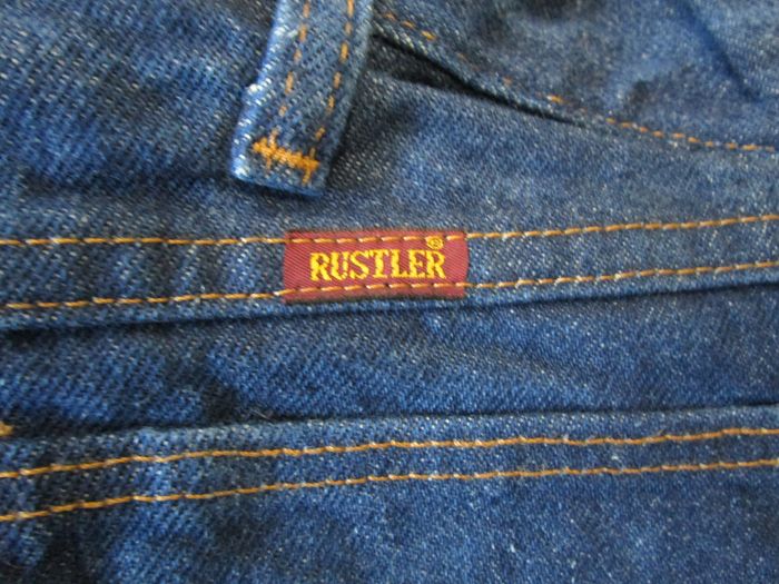 Jean Rustler by Wrangler homme 100% coton coupe droite straight leg Taille 50 W40 L30 Bleu brut (J26 - photo numéro 3