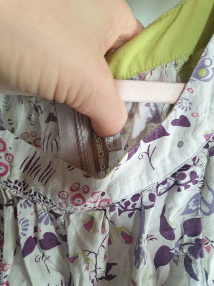 Robe printanière volants anis - photo numéro 4