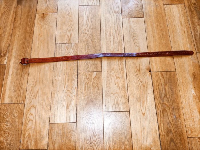 💫 Ceinture garçon cuir marron TBE 💫 - photo numéro 2