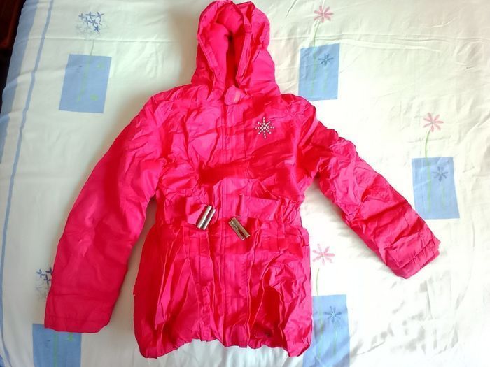 Manteau rose cintré NKY 12 ans TBE - photo numéro 3