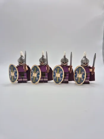Figurines type lego 4 soldats légionnaires romains