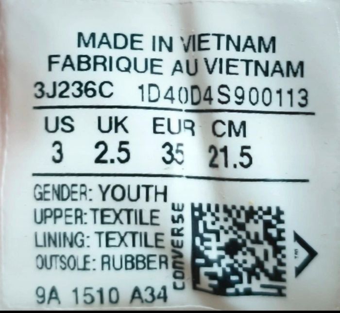 Converse basses rouge -  taille 35 - photo numéro 4