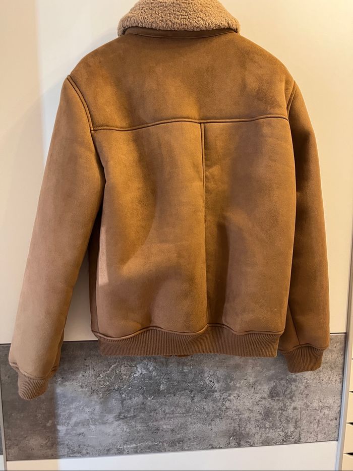 Veste en suédine doublé effet moutonné - photo numéro 5