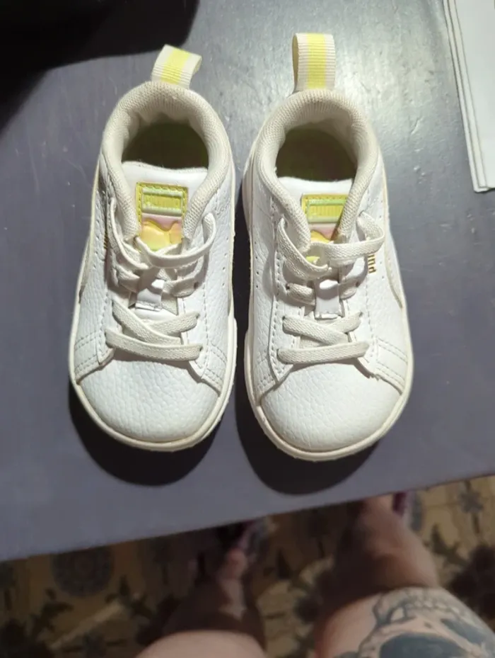 Baskets Puma blanches - photo numéro 4