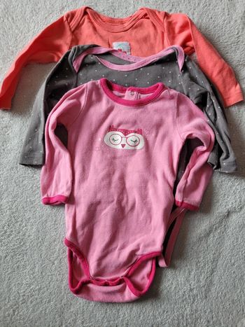 Lot de 3 bodies 9 mois 71 cm