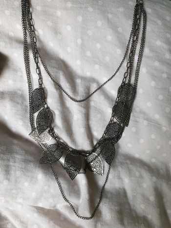 Collier métal argenté
