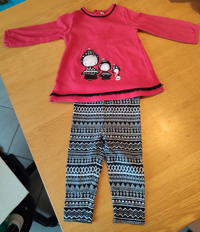 Lot vêtements fille 12mois - photo numéro 3