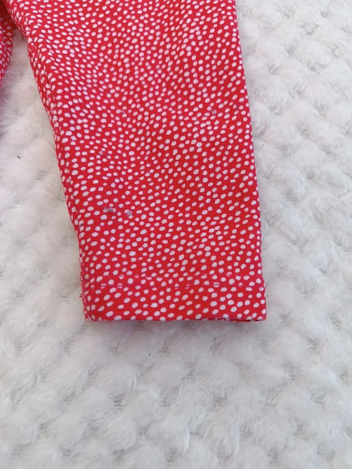 🔸Legging rouge à pois Obaïbi – 3 mois🔸 - photo numéro 3