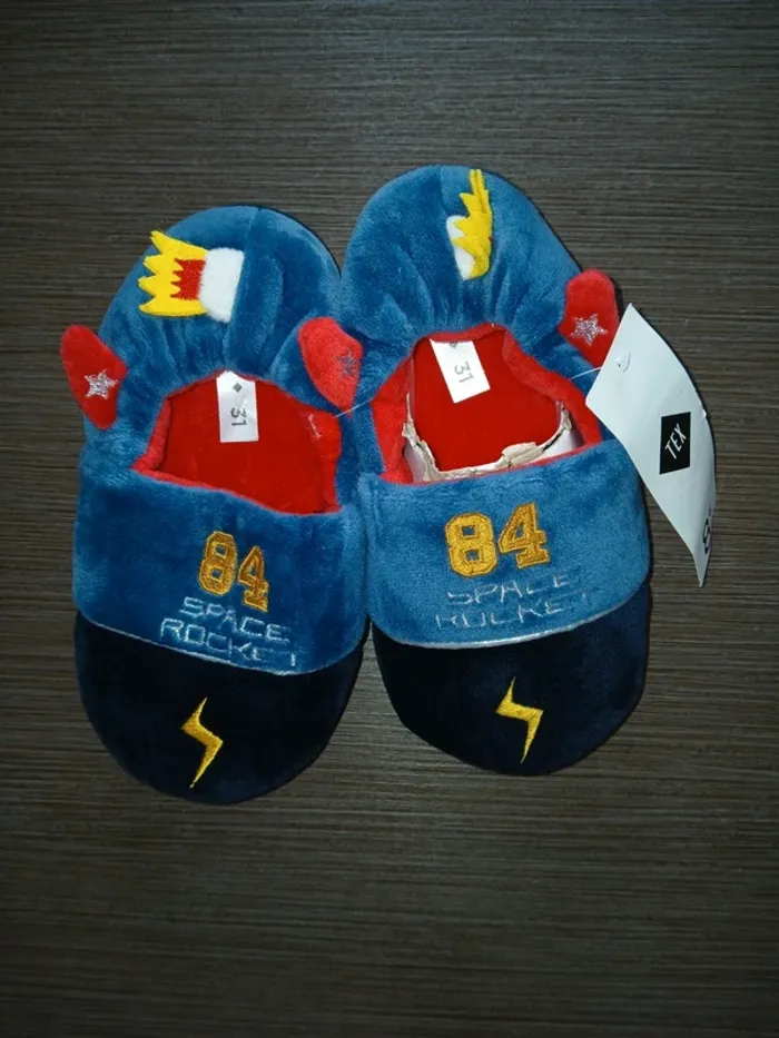 Chaussons garçon fusée 31
