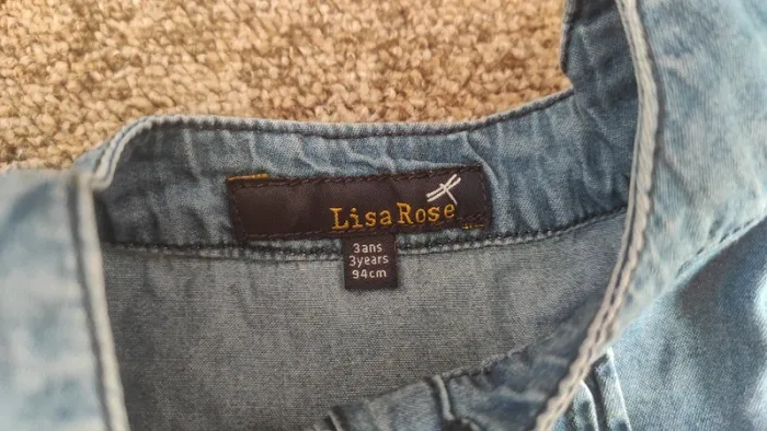 Robe tissu aspect jeans 3 ans - photo numéro 5
