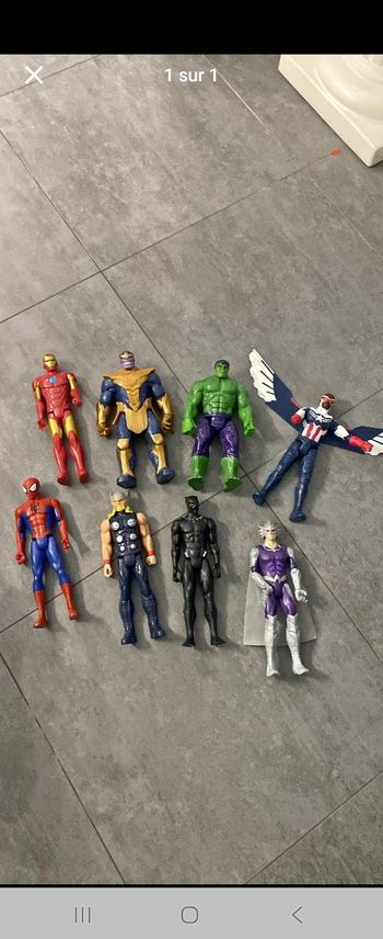 Lot de figurines  marvel
