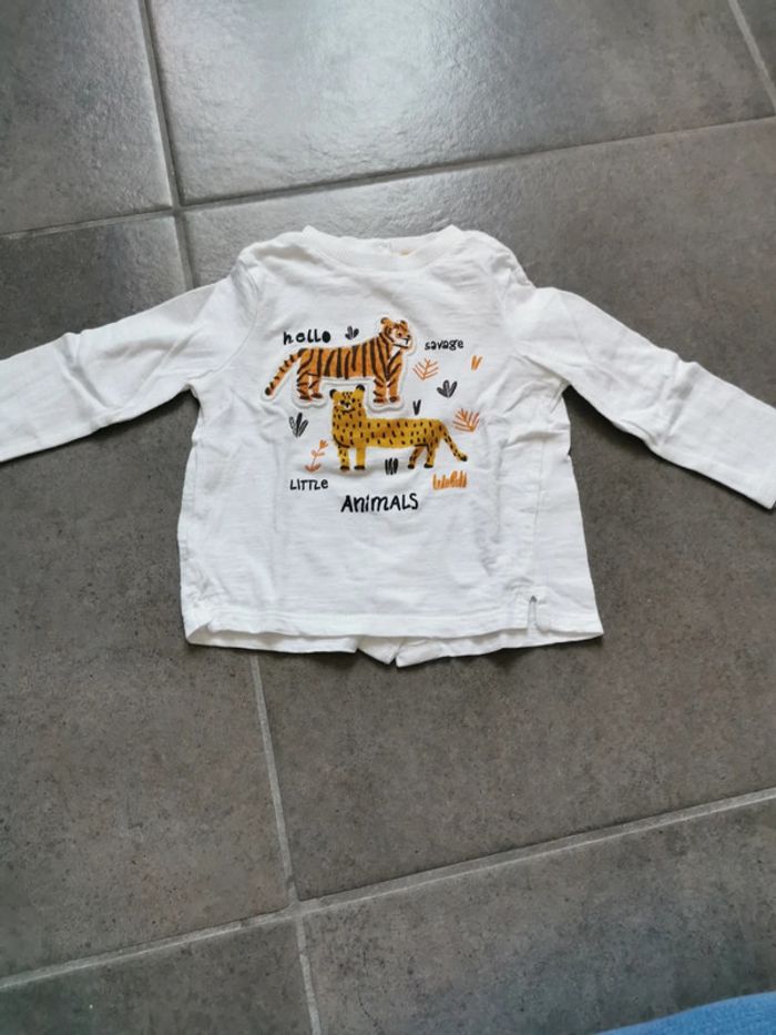 Tee-shirt manches longues 6 mois kiabi