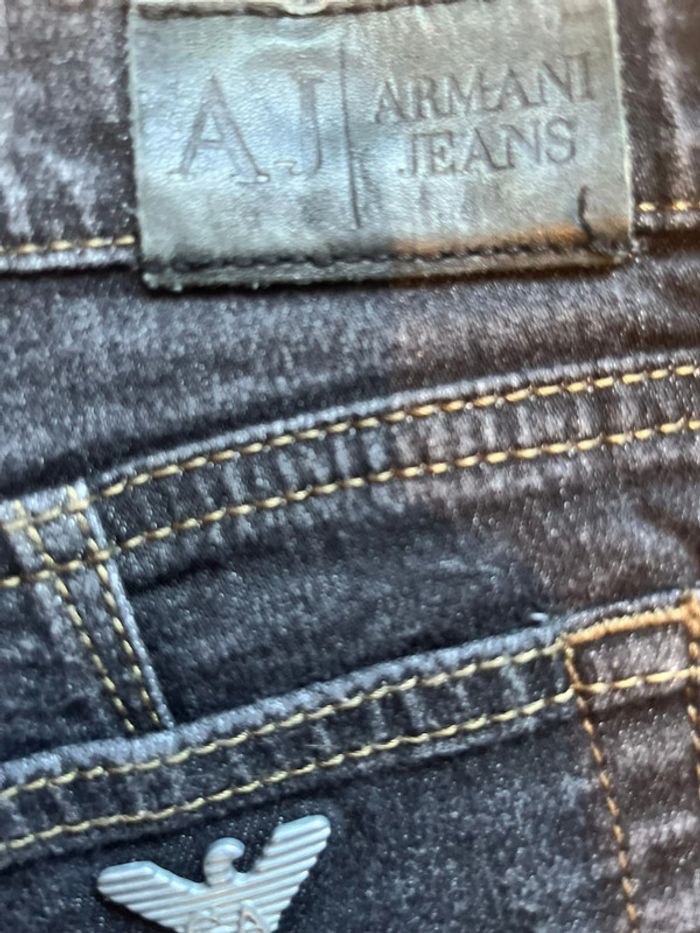 Jeans femme Armani  jeans /36 / noir effet délavé /Très bon état - photo numéro 5