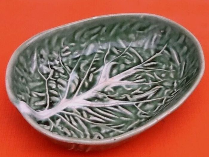 Coupelle / Ravier Céramique forme feuille de choux - photo numéro 4