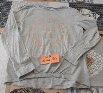 T shirt manches longues 10 ans fille
