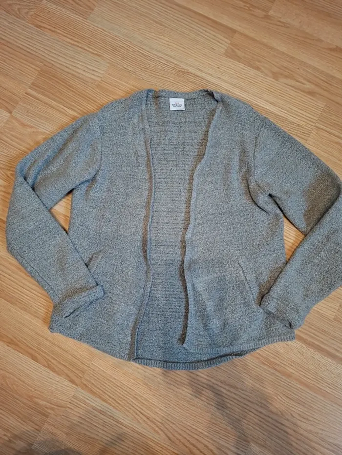 Gilet fils argentés