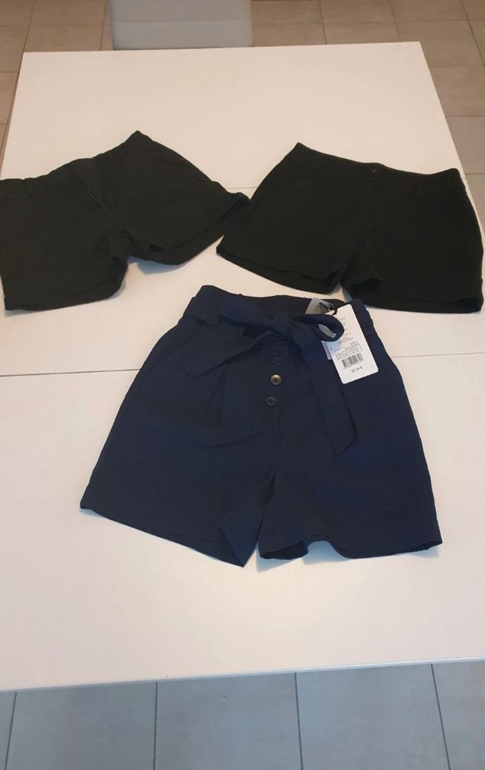 3 shorts en XS
