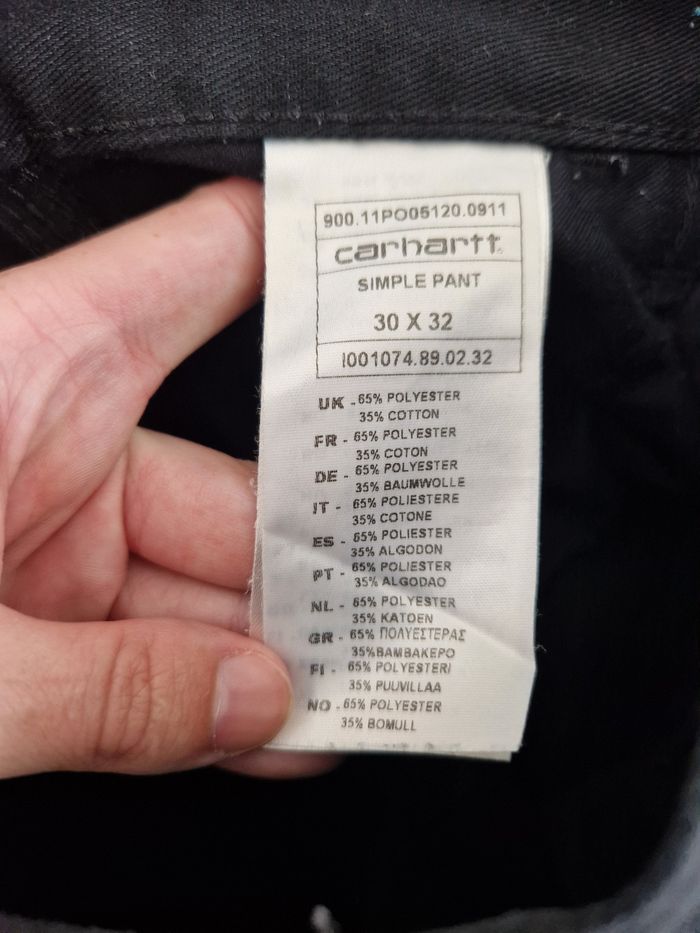 Pantalon homme noir Carhartt - photo numéro 7