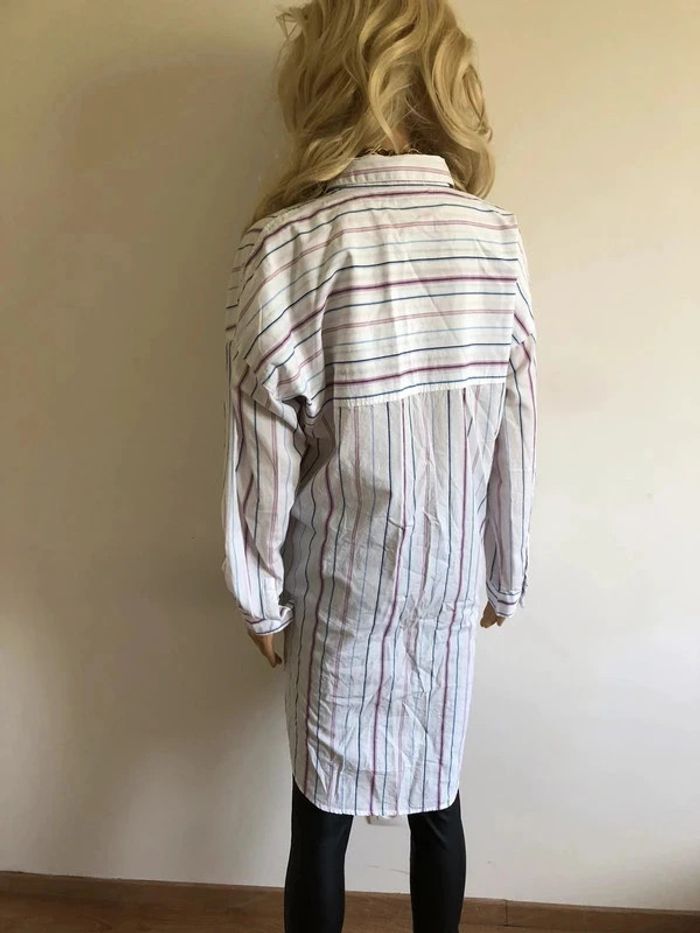 Chemise oversize blanche à rayures Esprit taille M TBE - photo numéro 12