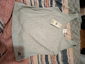 Débardeur adidas femme gris neuf XL