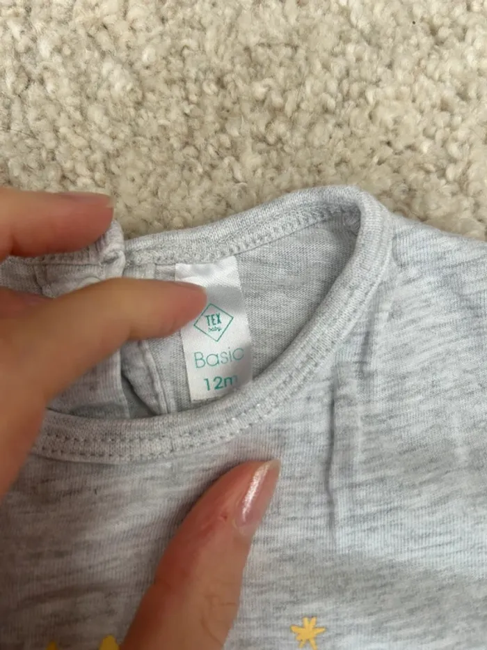 Lot de 2 pyjamas bébé mixtes - 12 mois - DPAM et Texe - photo numéro 8