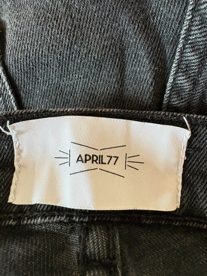 Long short en jean denim noir taille mi-haute April77 40 - photo numéro 6