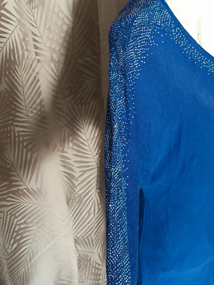Robe/tunique d'hiver bleue-Taille 36-38 - photo numéro 3