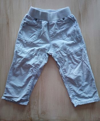 pantalon en toile gris