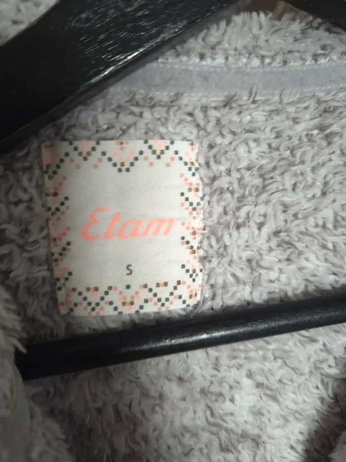 Veste pilou pilou grise Etam taille S - photo numéro 2