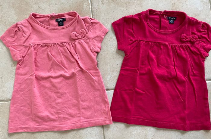 Lot de deux t-shirts manches courtes