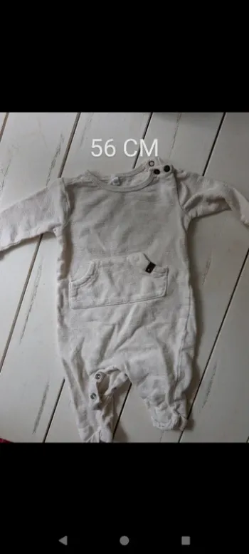 Pijama léger bébé garçon 56cm