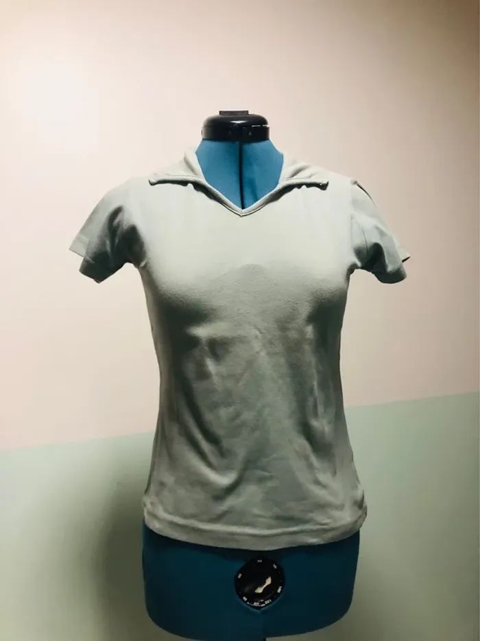 Polo femme vert taille 2 basic one - photo numéro 2