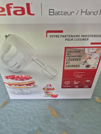 Batteur mixeur Téflon 450w