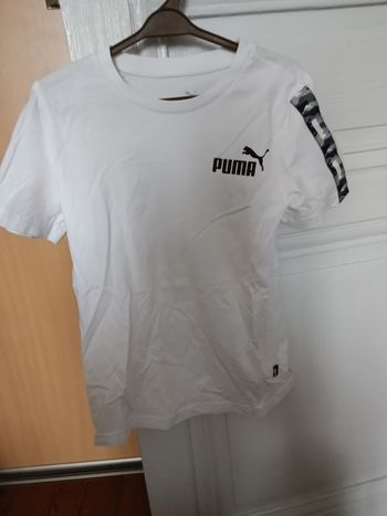 Tee-shirt puma blanc et noir