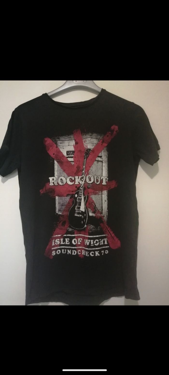 Tee shirt Blog by Gemo noir imprimé. Taille S