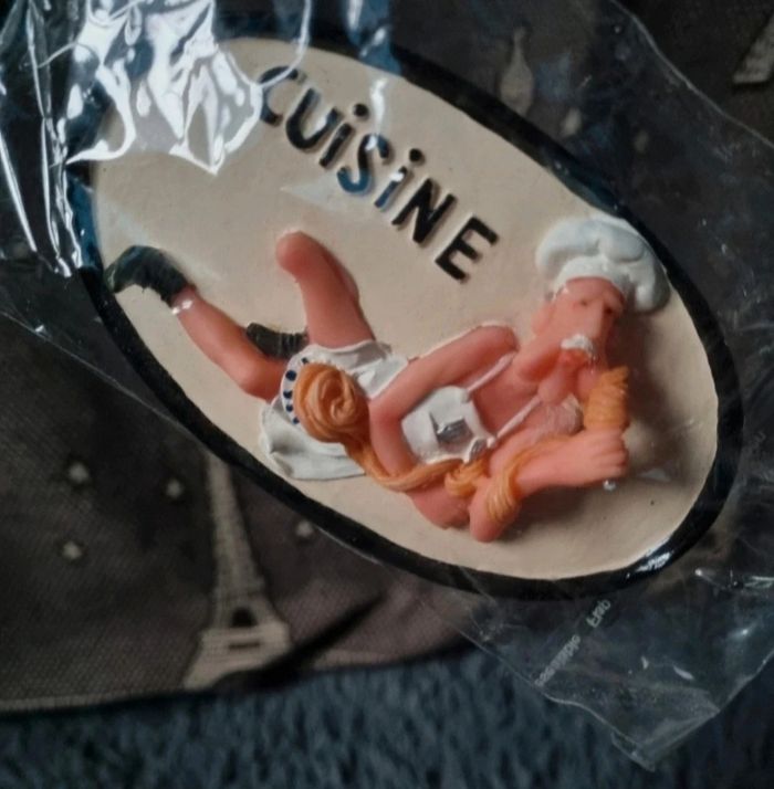 Plaque de porte cuisine (humour) - photo numéro 3
