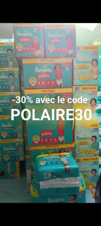 Couches Pampers toutes variétés