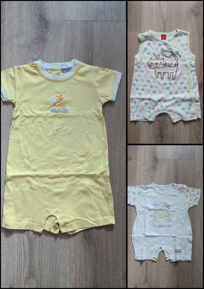 Lot de barboteuse combishort 18 mois mixte - photo numéro 2