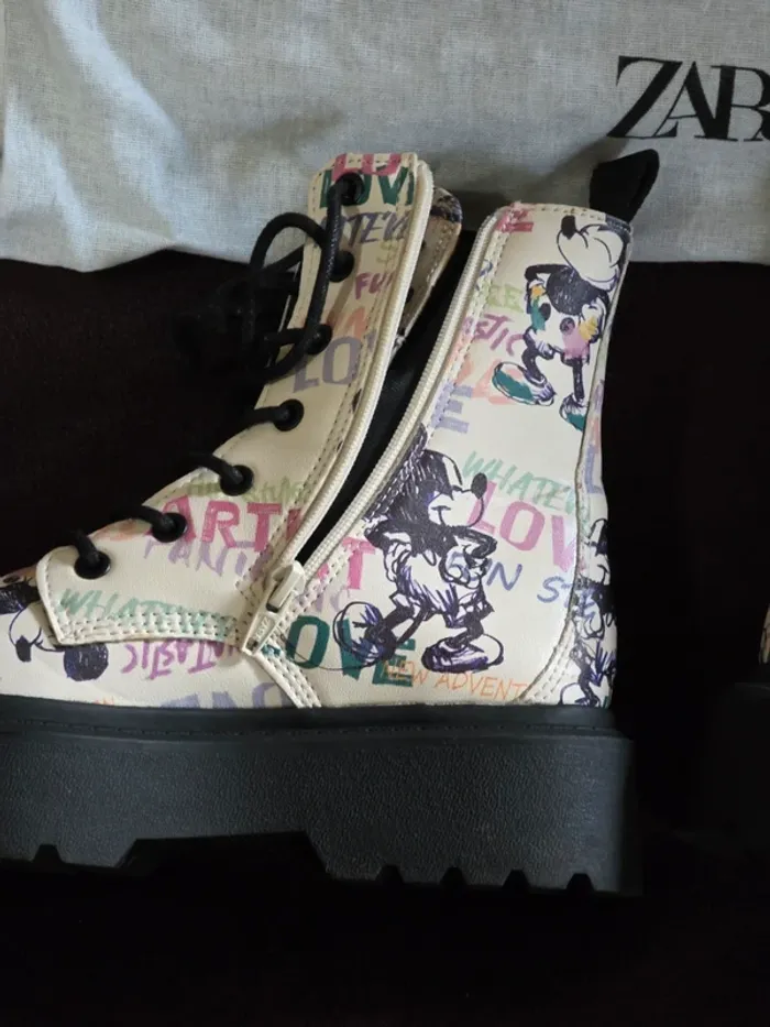 Bottines montantes Mickey coloré - photo numéro 12