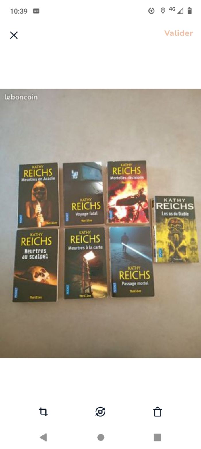 7 livres thrillers de Kathy Reich s