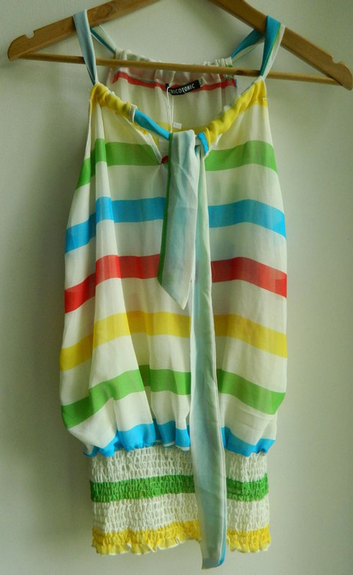 Débardeur T L/XL "Tricotonic" en soie neuf