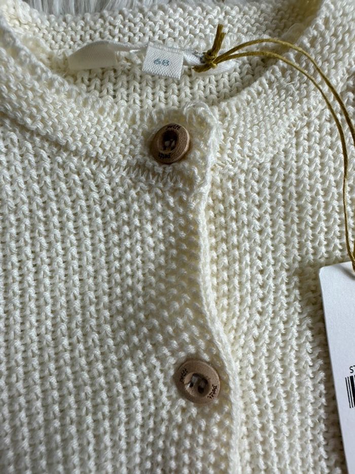 Cardigan écru Moodstreet petit taille 6 mois - photo numéro 2