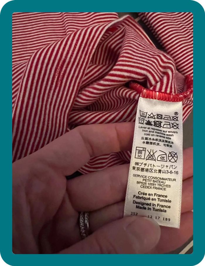 T-shirt marinière col bateau 12 ans - Petit Bateau - photo numéro 6