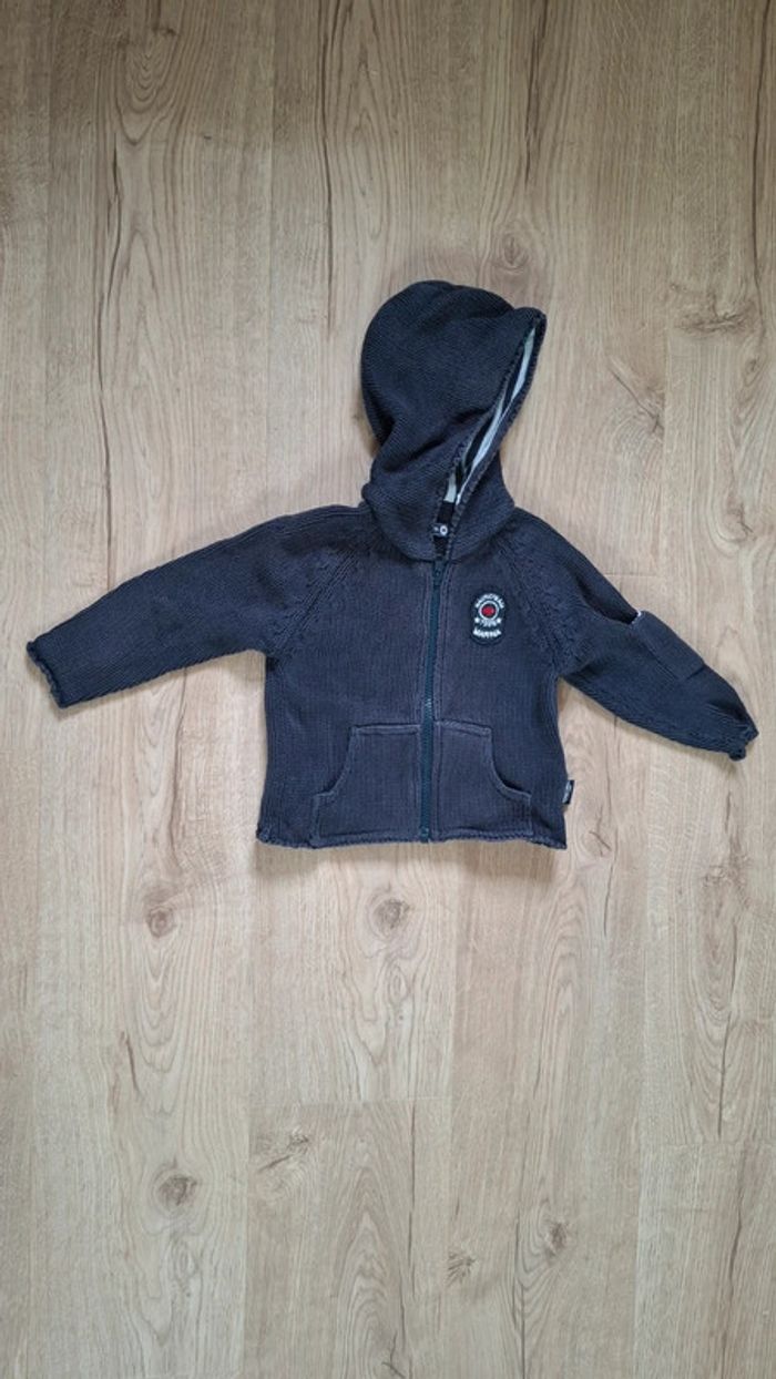 Gilet 12mois "Week-end à la mer" TBE