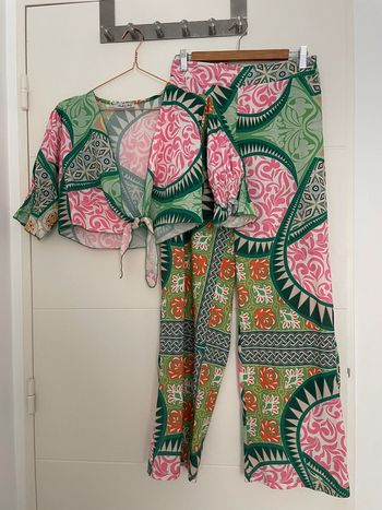 Ensemble été crop top pantalon