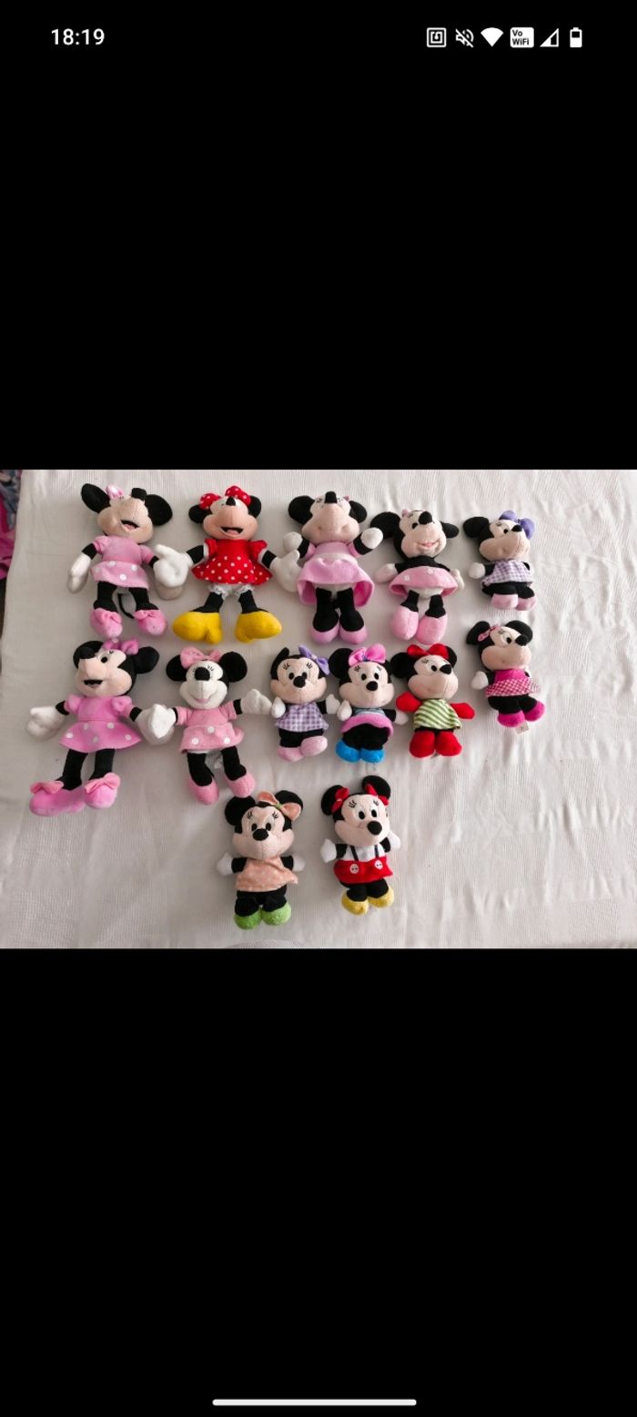Lot petites peluches minnie