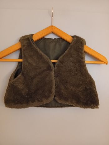 Boléro moumoute kaki 7/8ans