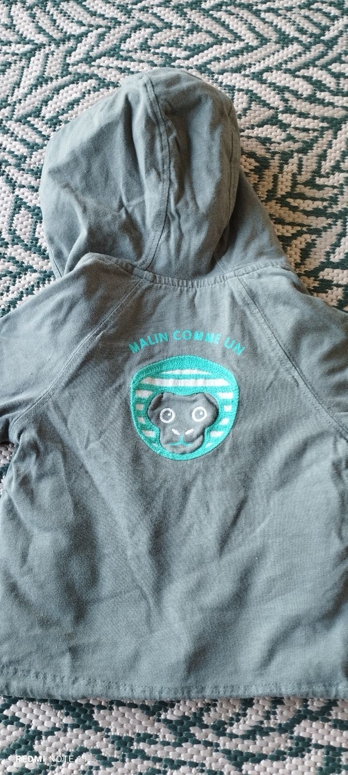 Sweat zippé réversible 6 mois - photo numéro 3